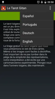 Le Tarot Gitan android App screenshot 1